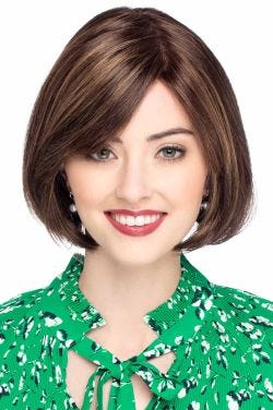 Anna by Cardani Wigs | Bob Wig With Bangs | Double Monofilament Top