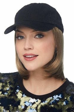 Baseball Cap with Hair | Cardani Iconic Bob Baseball Hat with Hair