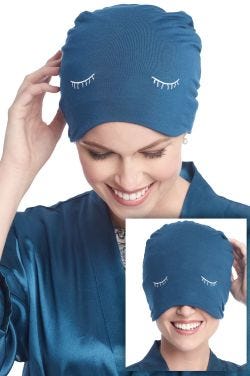 Eyelash Sleep Cap | Sleeping Hat & Travel Sleep Mask | Cardani Bamboo Viscose