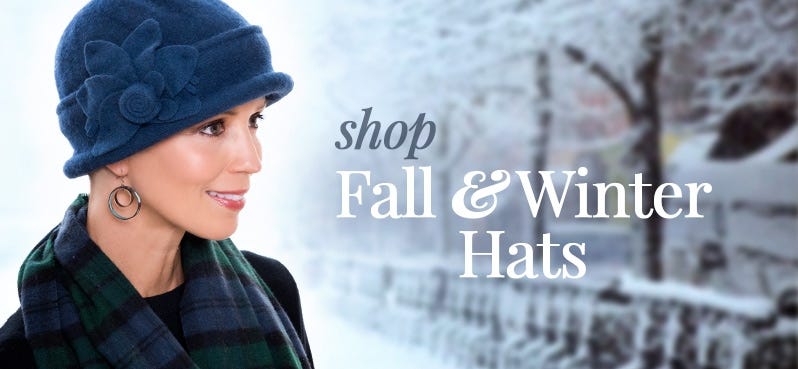 fall winter hats chemo cancer women