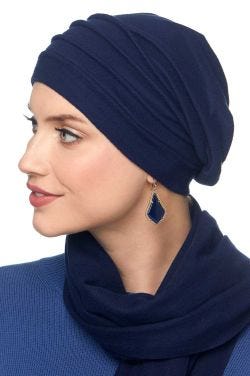 Fleece Chamois Slouchy Cap: Snood Head Covering