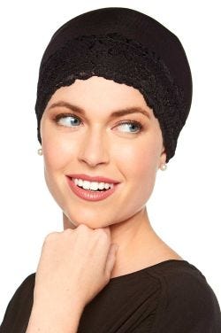 Lace Sleep Cap | Soft Hat Liner | Cardani® Viscose from Bamboo 