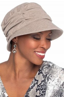 Lauren Visor Hat | Cardani 100% Organic Cotton Hat with Bamboo Lining | UPF 50+ Sun Protection