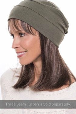 Cardani Long Hair Halo with Detachable Bangs - Hairpiece for Hats - Hats with Hair