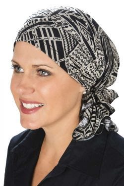 Slip On Slinky Headwrap Pre-Tied Head Scarf