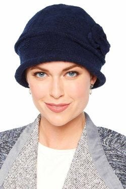 Textured Elizabeth Cloche Hat by Cardani